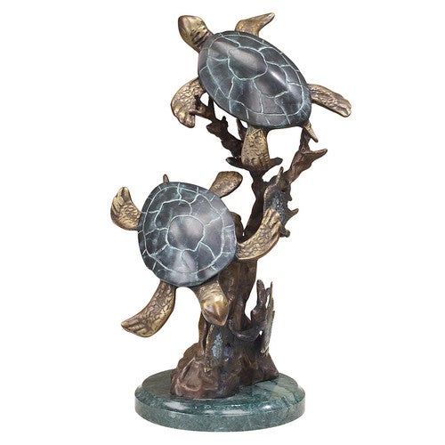 Blissful Turtles Sculpture