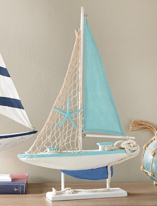 Coastal Treasures Sailboat Tabletop Model
