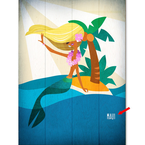 Blonde Island Beauty Personalized Sign