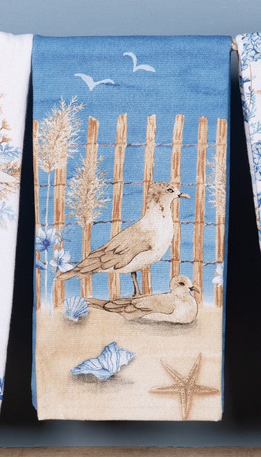 Seashore Birds Dual Purpose Terry Towel