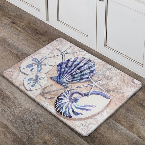 Seashell Serenity Comfort Floor Mat