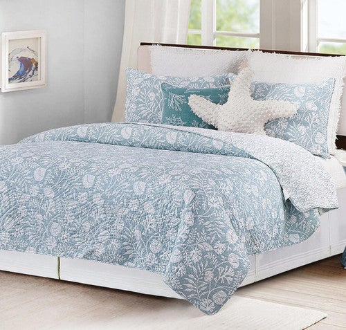 Coral Bay Quilt Bed Set - King