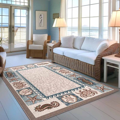 Tidal Life Sandstone Rug Collection