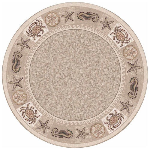 Tidal Life Blue Rug - 8 Ft. Round