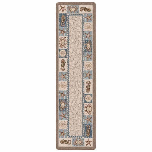 Tidal Life Sandstone Rug - 2 x 8