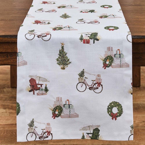 Holiday Shore Scenes Table Runner