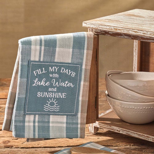 Lake Water Dishtowels - Set of 4