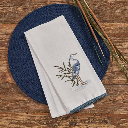 Seaside Heron Decorative Dishtowels - Set of 4
