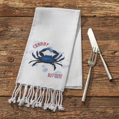 Chesapeake Blue Crab Decorative Dishtowels - Set of 4