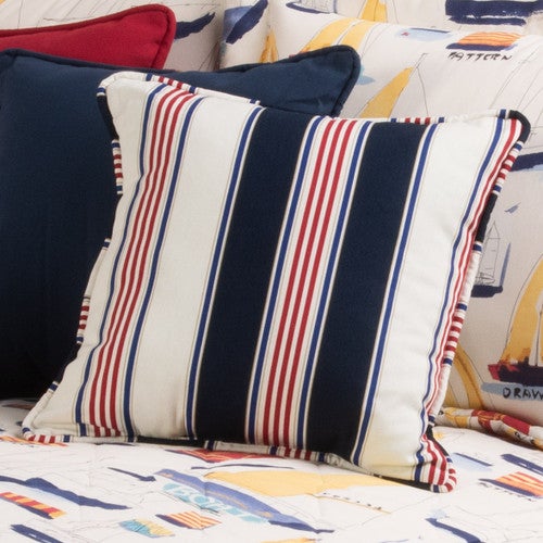 Cape Regatta Stripe Square Pillow