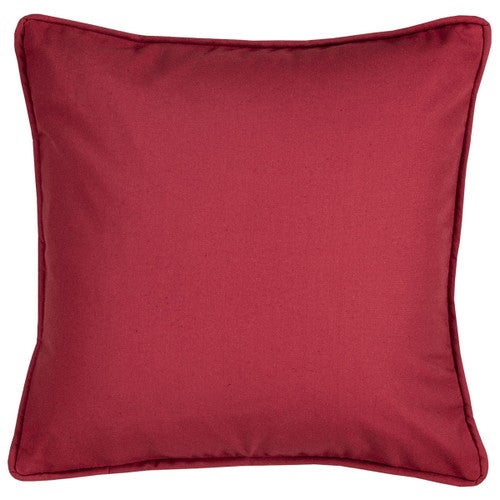 Cape Regatta Solid Red Square Pillow