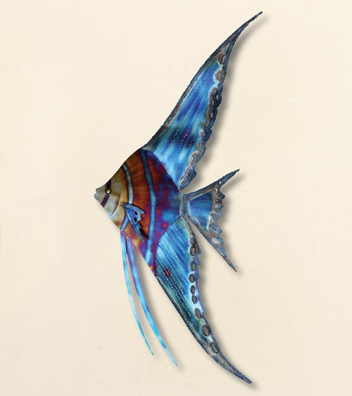Blue Angelfish Wall Decor - Left