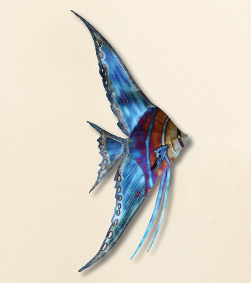 Blue Angelfish Wall Decor - Right