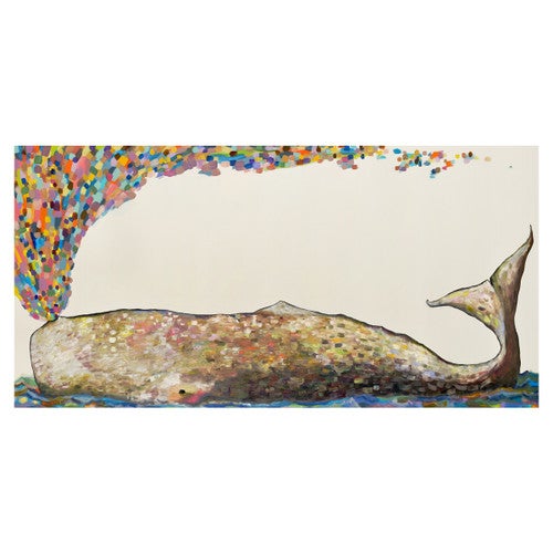 Kaleidoscope Blowhole Whale Canvas Art