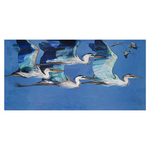 Heron Flight Canvas Art