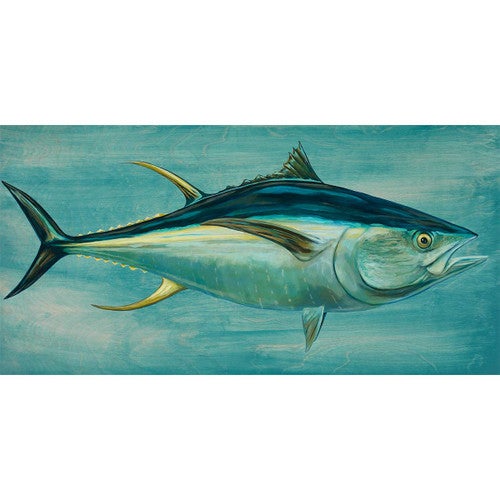 Blue Yellowfin Canvas Wall Art