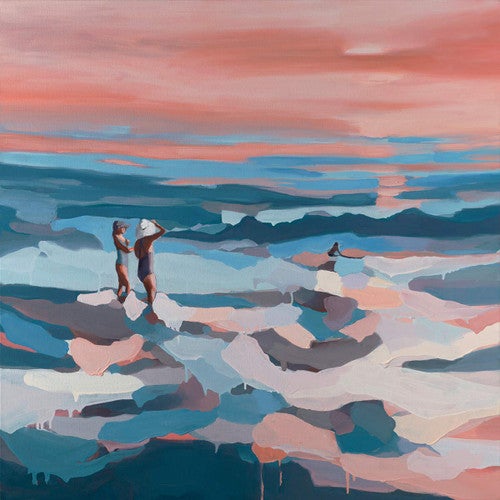 Pink Sunset Canvas Wall Art
