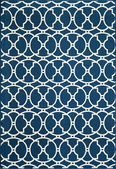 Baja Circlet Navy Rug Collection