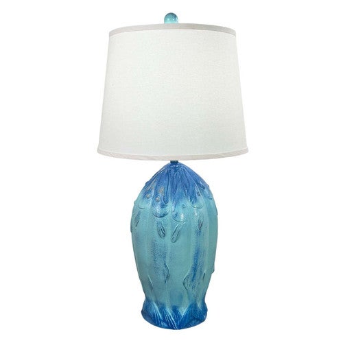 Fishmonger Blue Table Lamp