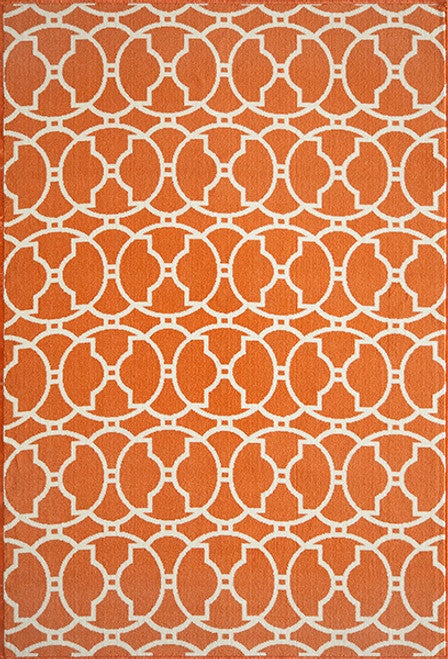 Baja Circlet Orange Rug Collection