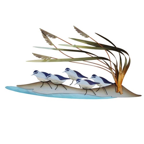 Beach Walkers Metal Wall Art