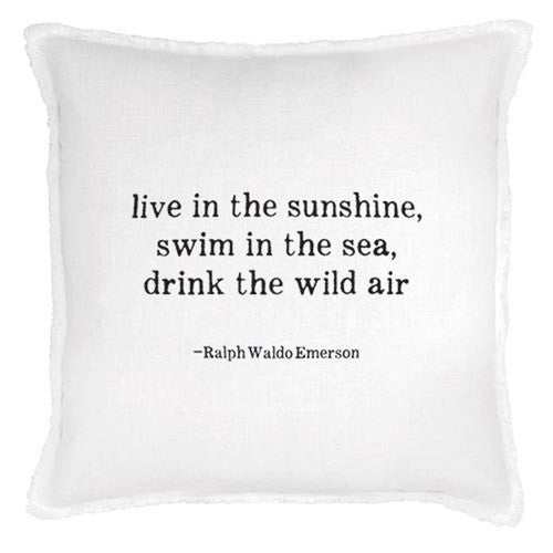 Sunshine and the Sea Pillow