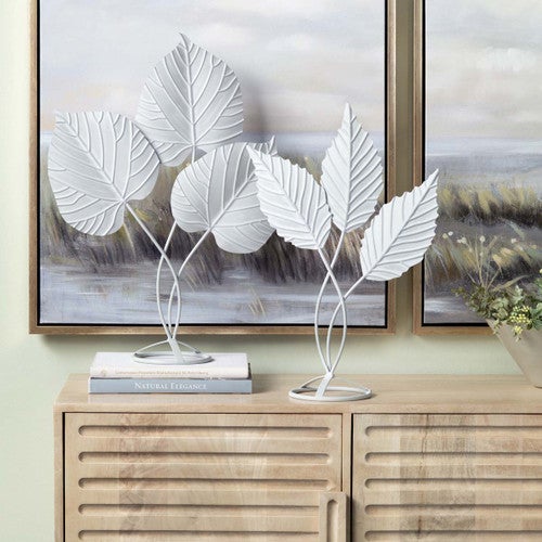 Frond Elegance Sculptures - Set of 2