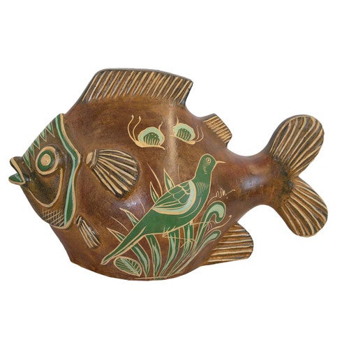 Coastal Puffer Fish Sculpture