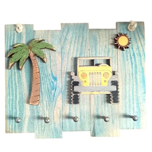 Shoreline Cruiser Key Hook Plaque - Yellow