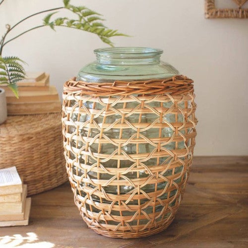 Tahitian Tides Glass Vase