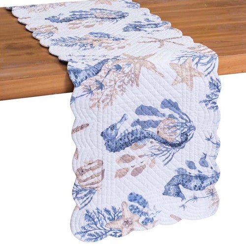 Seaside Seahorse Table Runner