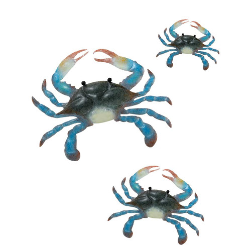 Blue Crab Cove Wall Art - Set of 3