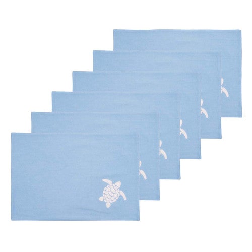 Lagoon Turtle Placemats - Set of 6 - OUT OF STOCK UNTIL 03/25/2026
