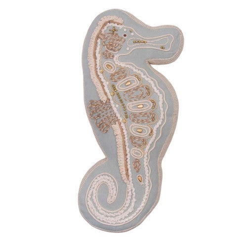 Coastal Seahorse Pillow