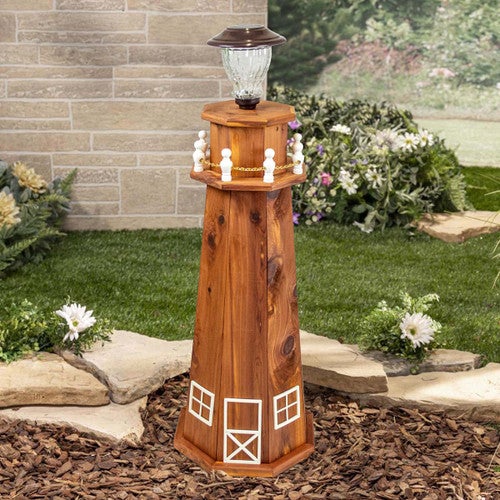 Seaside Beacon Solar Lighthouse - Small