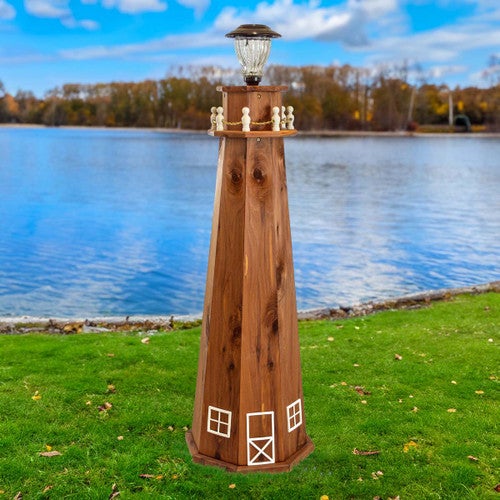 Seaside Beacon Solar Lighthouse - Large