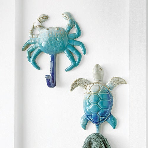 Ceramic Coastal Wall Hooks