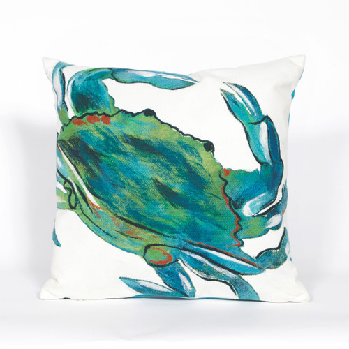 Blue Crab Sea Indoor/Outdoor Square Pillow