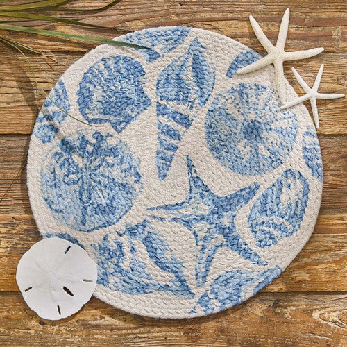 Seaside Shells Braided Placemat - OUT OF STOCK UNTIL 02/06/2026