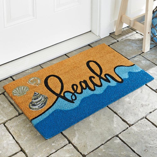 Beach Wave Coir Doormat