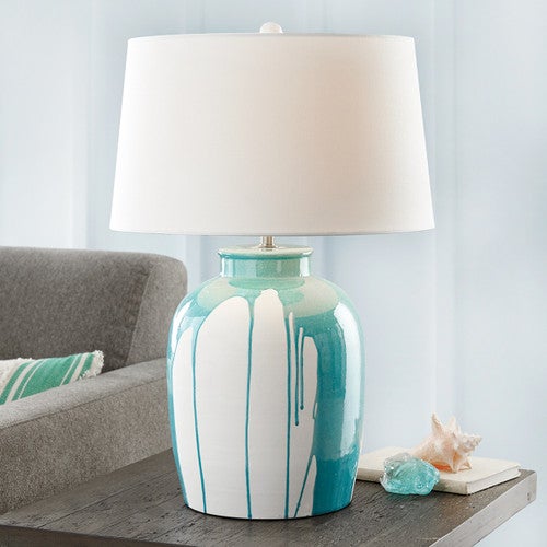 Blue Cascade Table Lamp