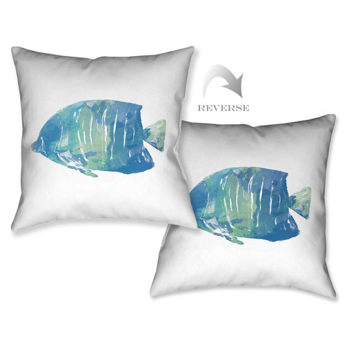Blue Fish II Pillow