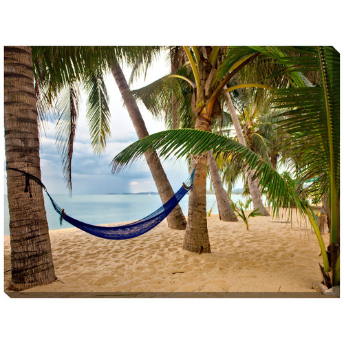 Blue Hammock Indoor/Outdoor Canvas Art