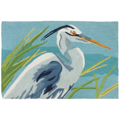 Blue Heron Accent Rug
