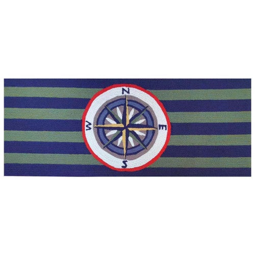 Captain's Compass Floor Mat - 2 x 5