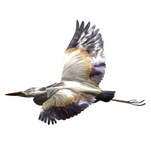 Blue Heron Flying Wall Art