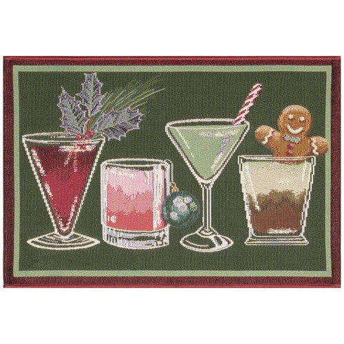 Holiday Cheers Floor Mat - 3 x 4 - OUT OF STOCK UNTIL 05/11/2026