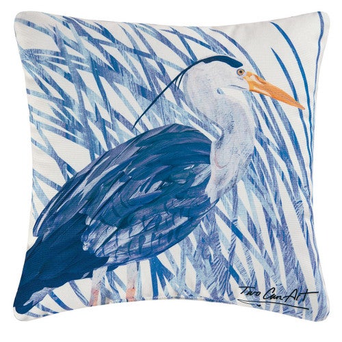 Blue Heron Indoor/Outdoor Pillow