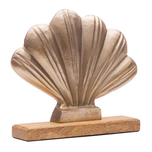 Fanning Shell Metal Sculpture
