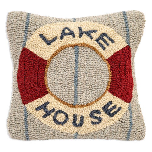 Nautical Haven Hooked Pillow